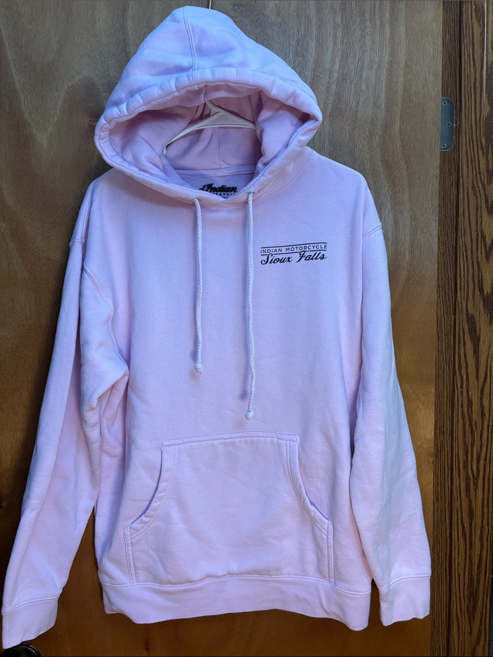 Indian Motorcycle Sioux Falls Pink Pullover Hoodie unisex Medium